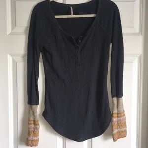 Free People Thermal Crotchet long sleeve